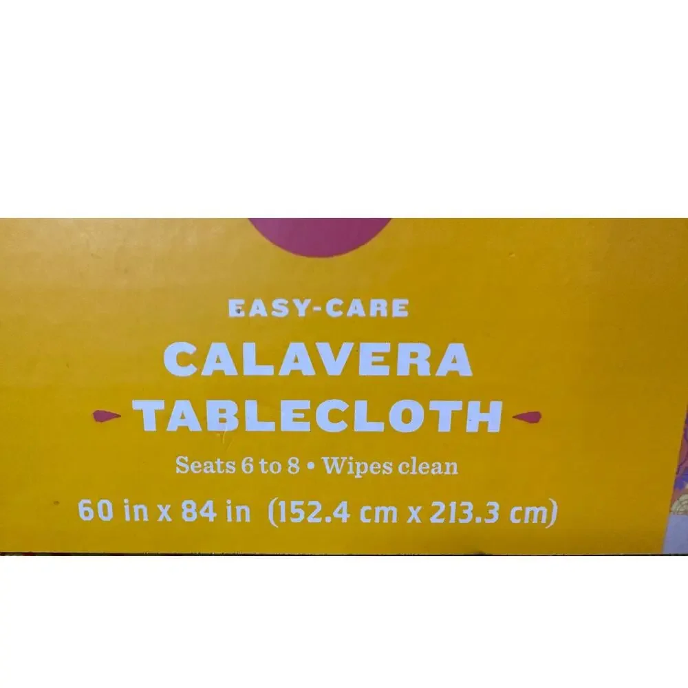 Target‎ Calavera Vinyl Tablecloth 60x84 Día de Muertos Sugar Skull NEW